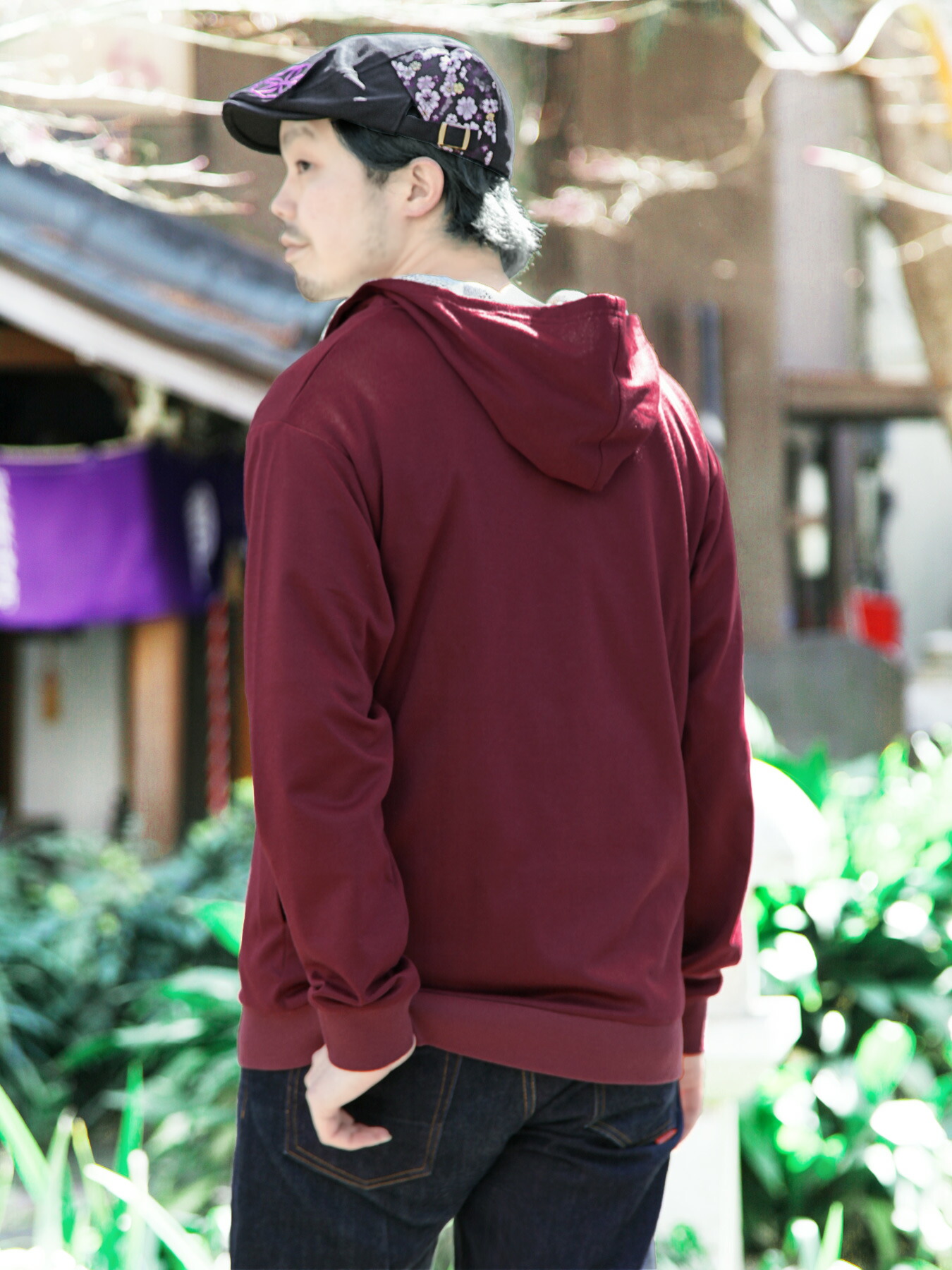 楽天市場】【雅結】 鳳凰 刺繍 ちりめん 切替 ZIP パーカー ｜ 和柄