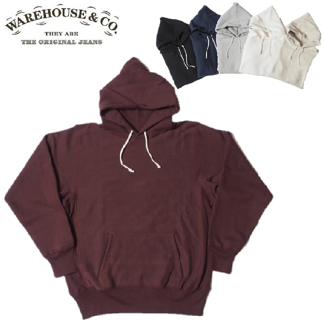 楽天市場】WAREHOUSE Lot.484 無地裏起毛ヘビーウェイト脇リブフード