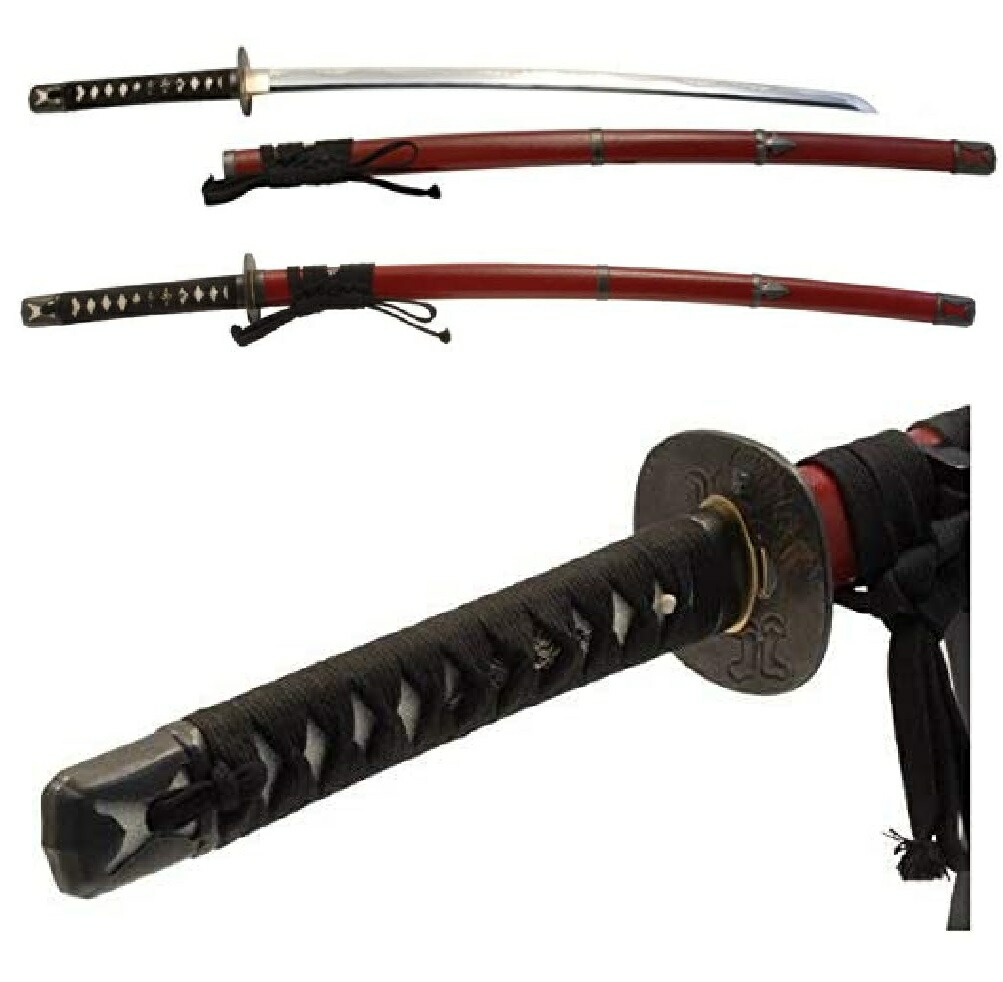 楽天市場】模造刀剣 半太刀拵 志津三郎兼氏 Type KOGARASHI 暗朱石目鞘