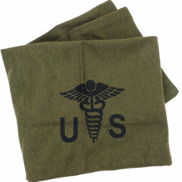 楽天市場】US（米軍放出品）メディカルマーク付きウールブランケット