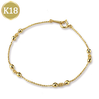 楽天市場】K18 ミラーボール＆フラワー カットボールチェーン