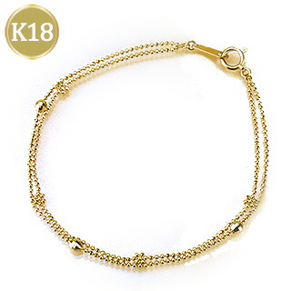 楽天市場】K18ミラーボール＆フラワー 2連カットボールチェーン