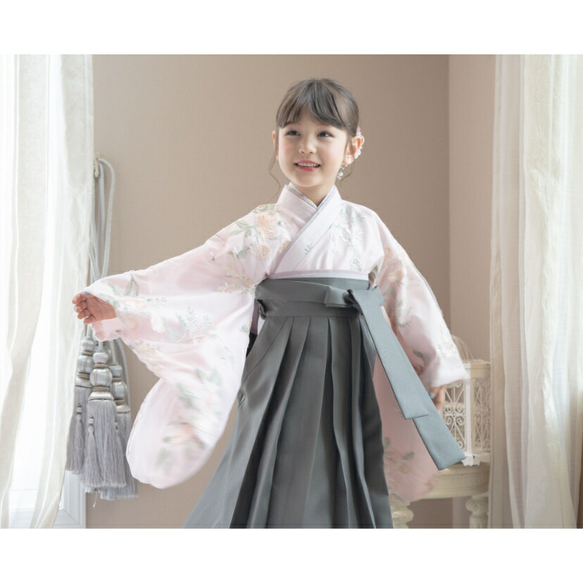 楽天市場】卒服セール目玉 卒業式 キッズ 簡単刺繍チュール袴セット