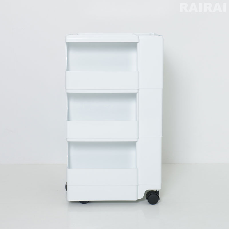 楽天市場】ボビーワゴン 3段 5トレイ ホワイト ブラック ビーライン B