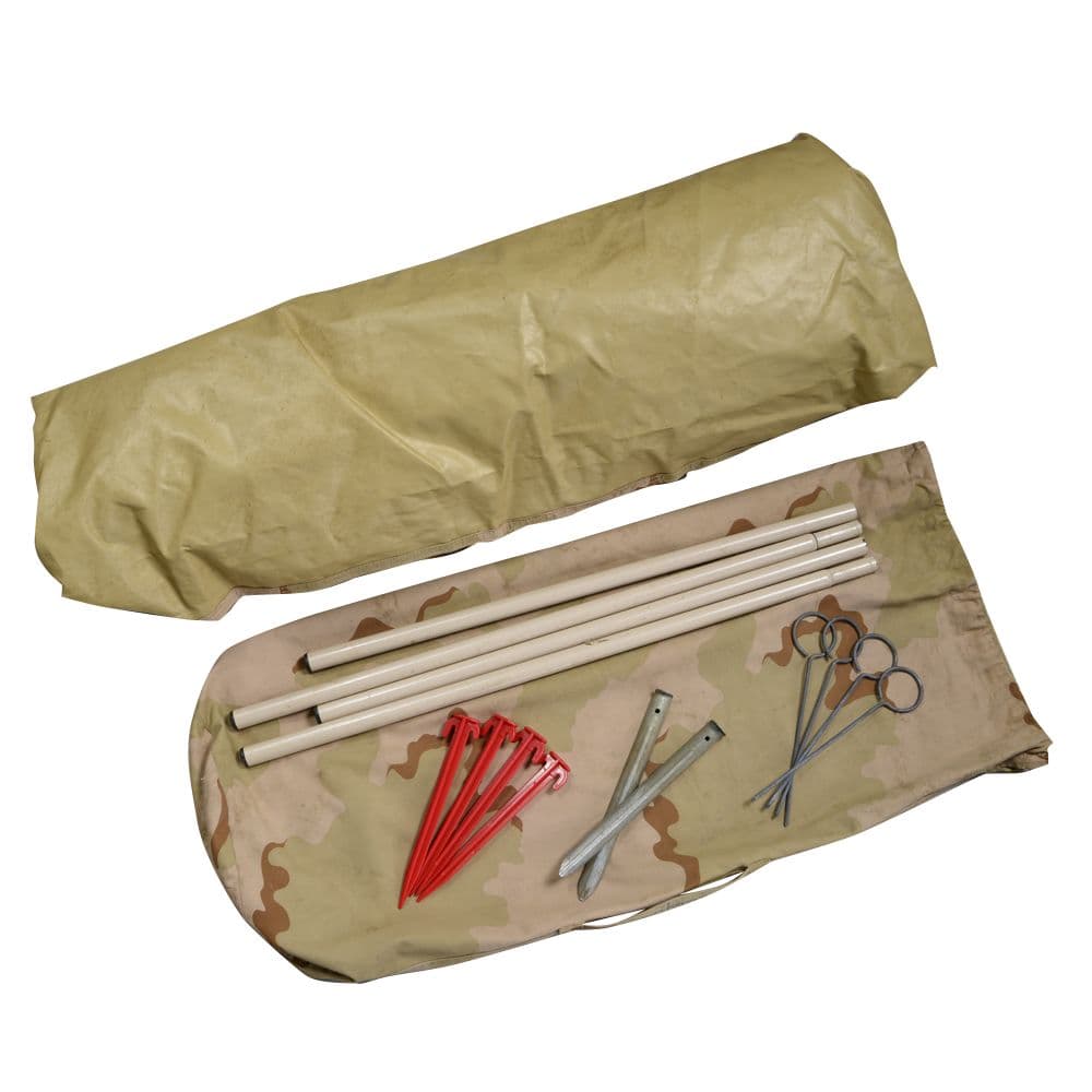 楽天市場】オランダ軍放出品 テントセット コットン製 3Cデザート迷彩