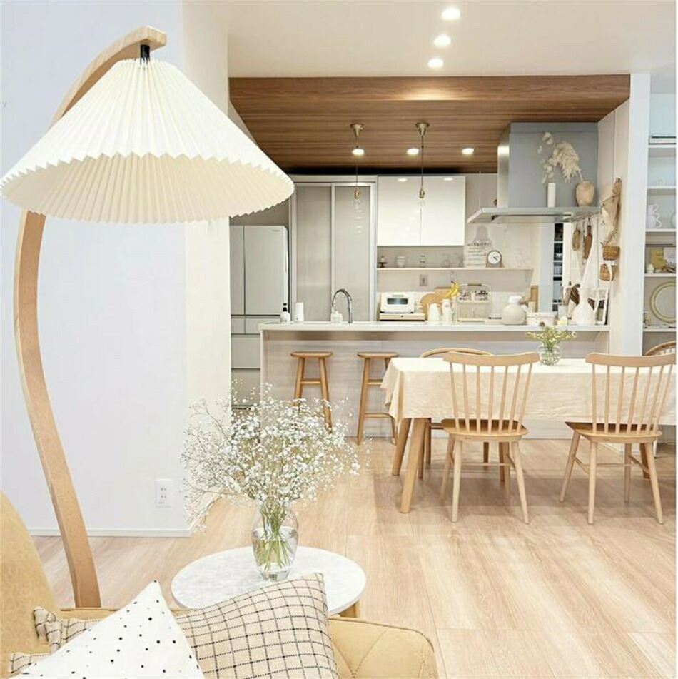 楽天市場】フロアライト スタンドライト アーチ状 プリーツシェード