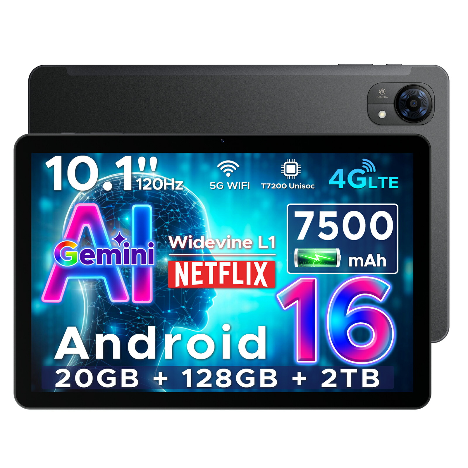 楽天市場】2026最新登場 DOOGEE TABG5 10インチ 120Hz SIMフリー 大