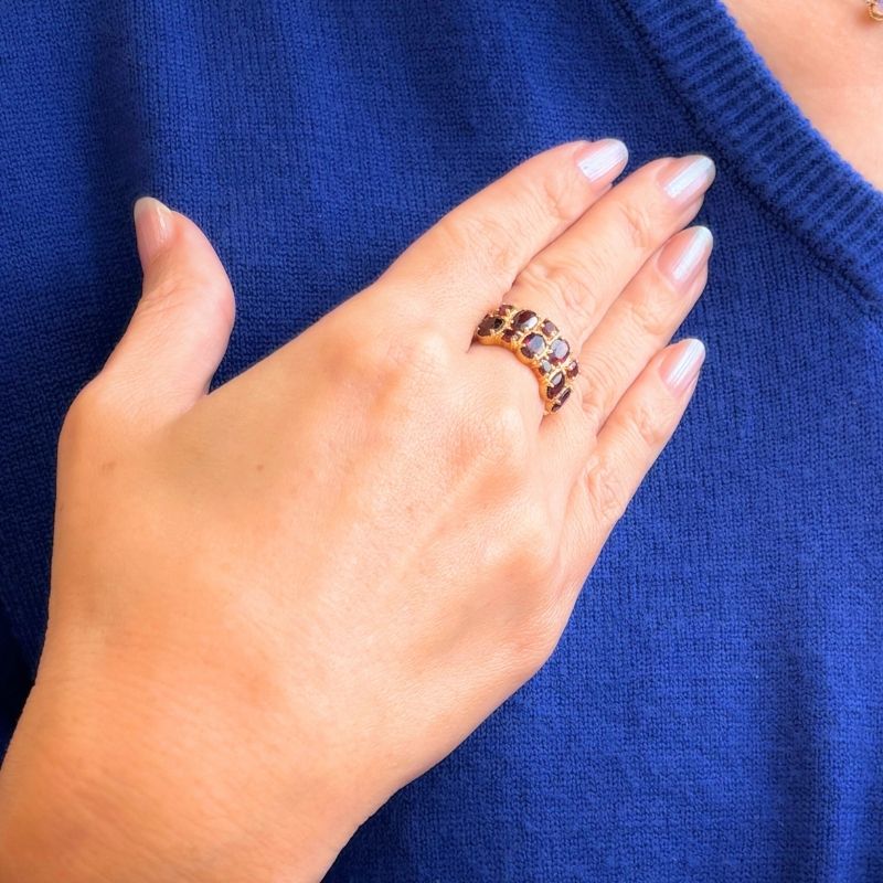 楽天市場】【碌山】シルバー ガーネット リング碌山 Rokuzan ロクザン