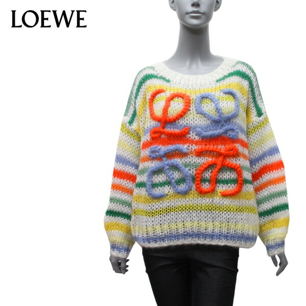 楽天市場】ロエベ LOEWE STRIPE MOHAIR SWEATER ストライプ モヘア