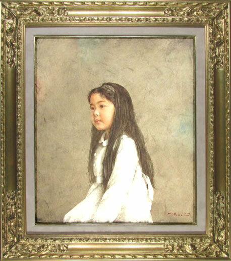 楽天市場】藤井勉 由希子 油彩10号 1984年作 藤井勉最盛期の作品