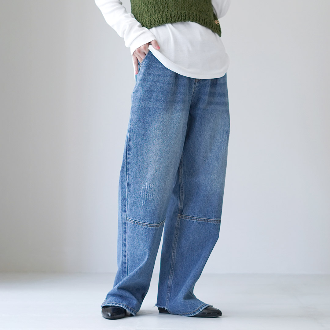 楽天市場】【穿き比べあり】YENN（イェン） ハイライズ タック ワイド