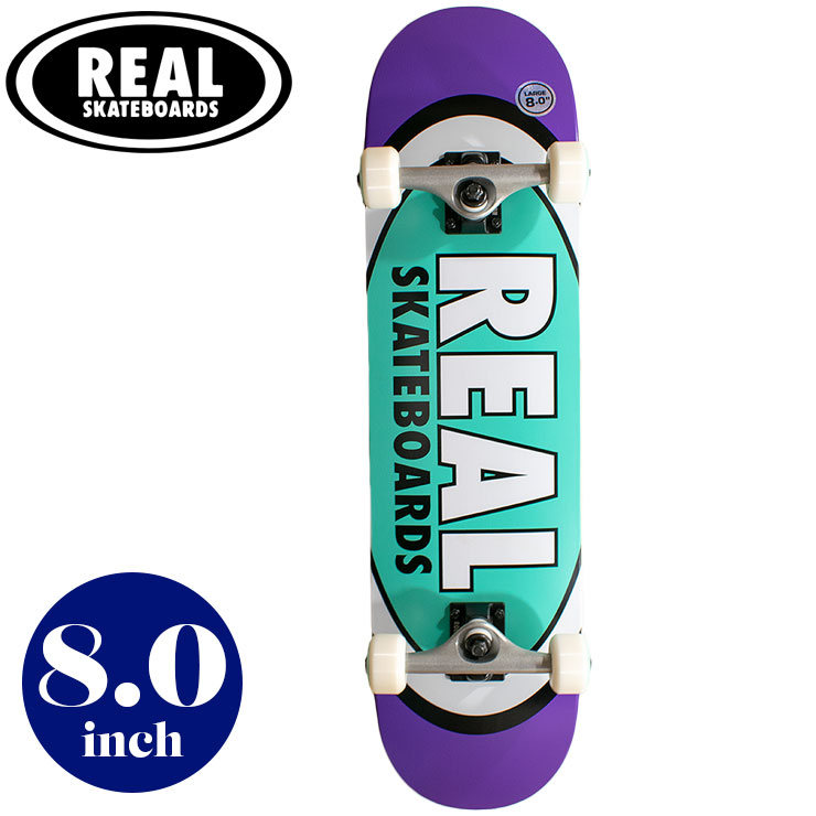 楽天市場】REAL リアル スケートボード コンプリート 8.0inch 完成品