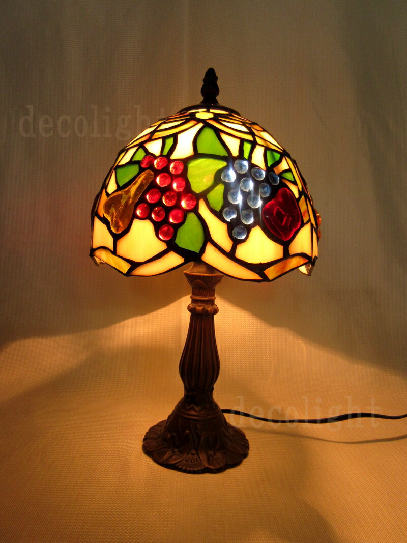 楽天市場】フルーツ☆ステンドグラス ランプ スタンドライト テーブル