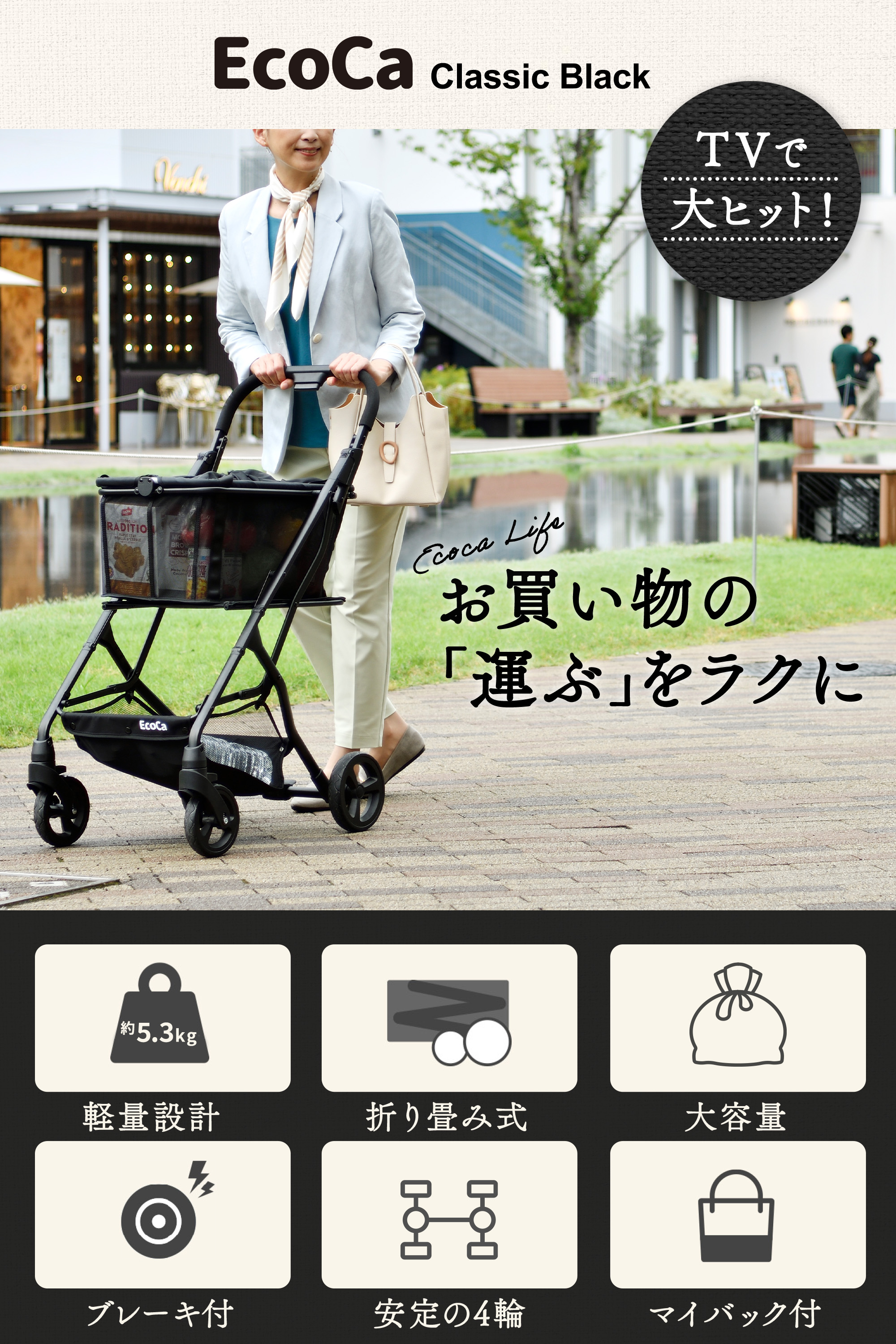 楽天市場】【ブラック エコカ】 おしゃれ 2段構造 耐荷重30kg 大容量