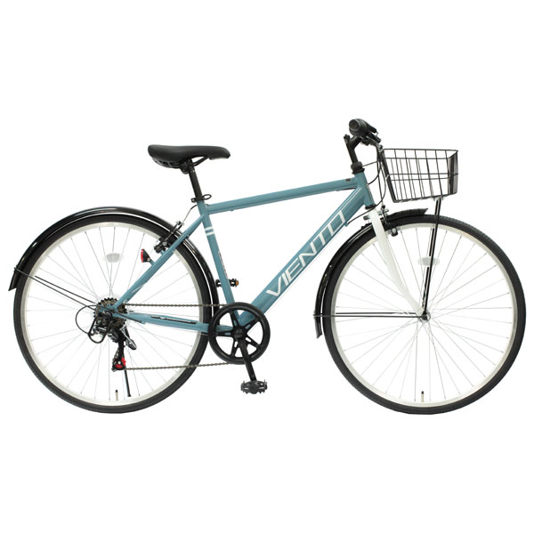 楽天市場】【自転車専門店】カゴ付き クロスバイク 泥除け付き 自転車