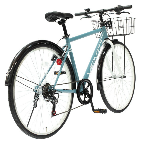 楽天市場】【自転車専門店】カゴ付き クロスバイク 泥除け付き 自転車