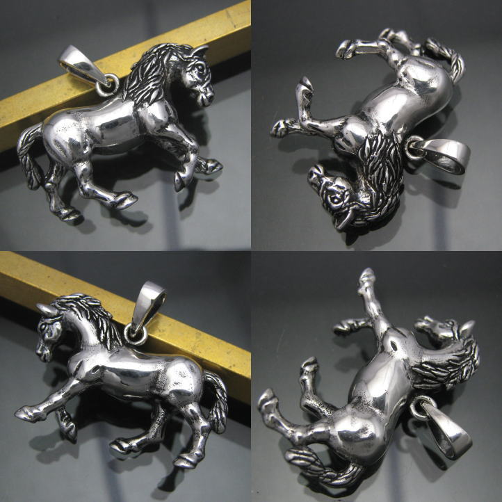 楽天市場】銀の駿馬 ホースペンダント シルバー925 SV925 silver925