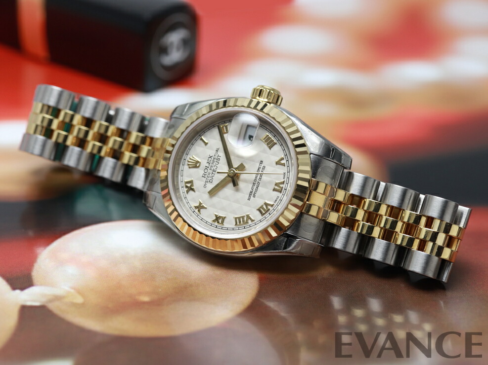 楽天市場】【中古】 ロレックス デイトジャスト 179173 アイボリー