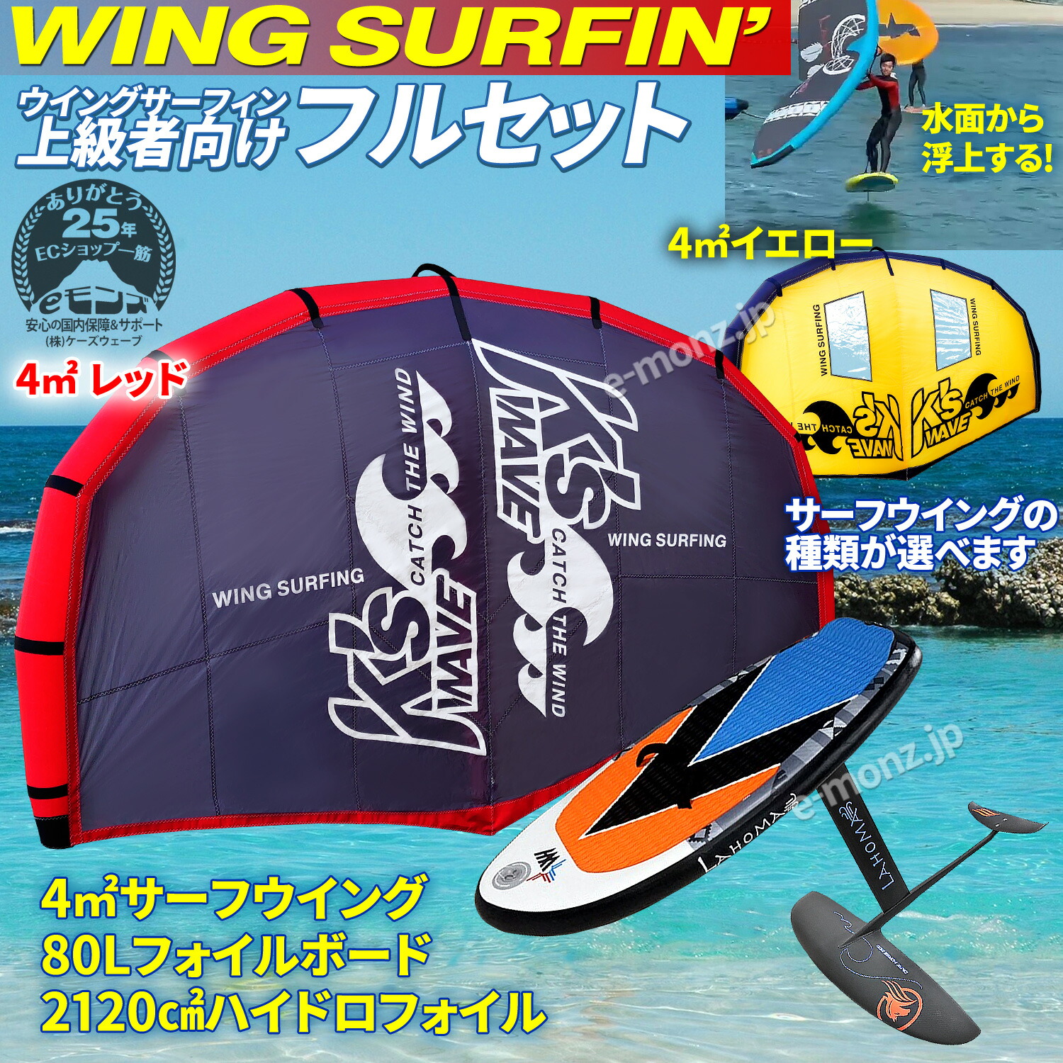楽天市場】ウイングサーフィン 80Lセット 上級者 【 3点フルセット
