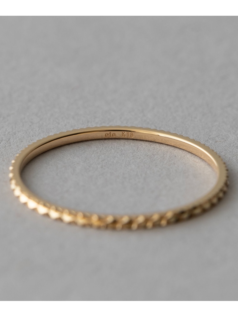 楽天市場】[クレール]K18YG エレガンスカット リング ete エテ