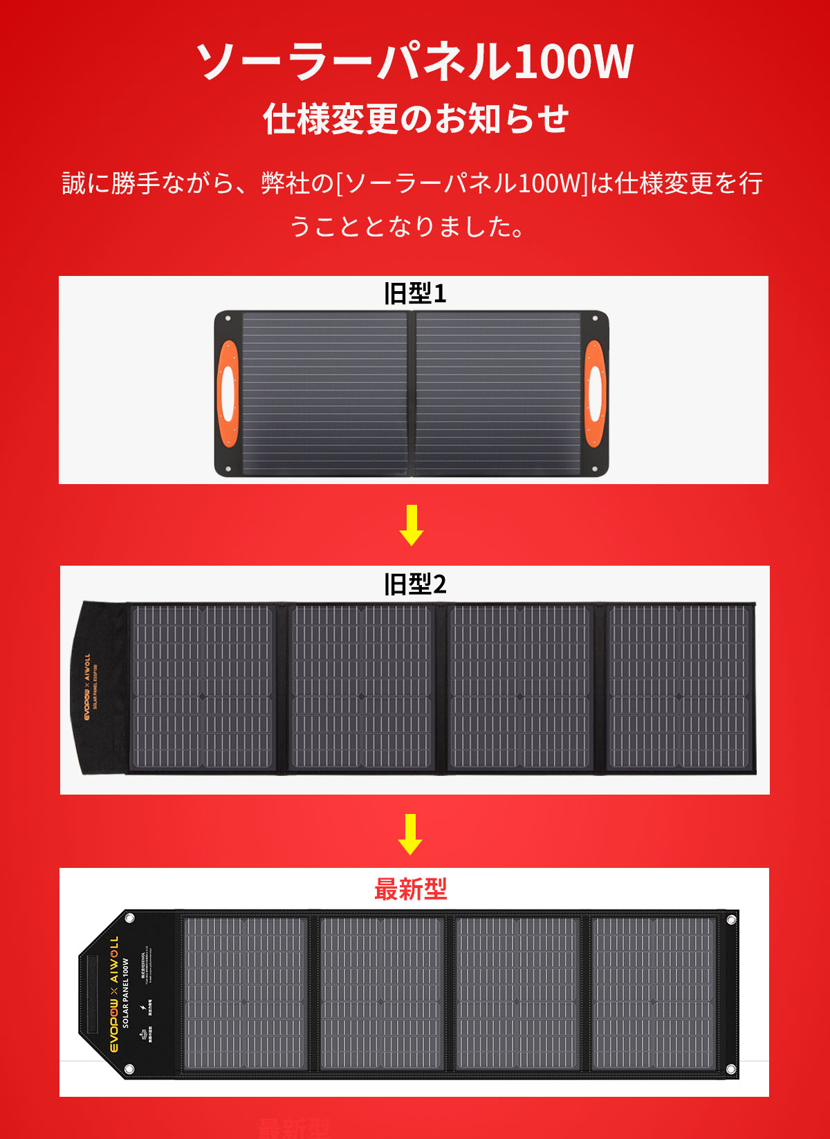 楽天市場】Evopow ソーラーパネル 100W 折りたたみ式 単結晶 太陽光