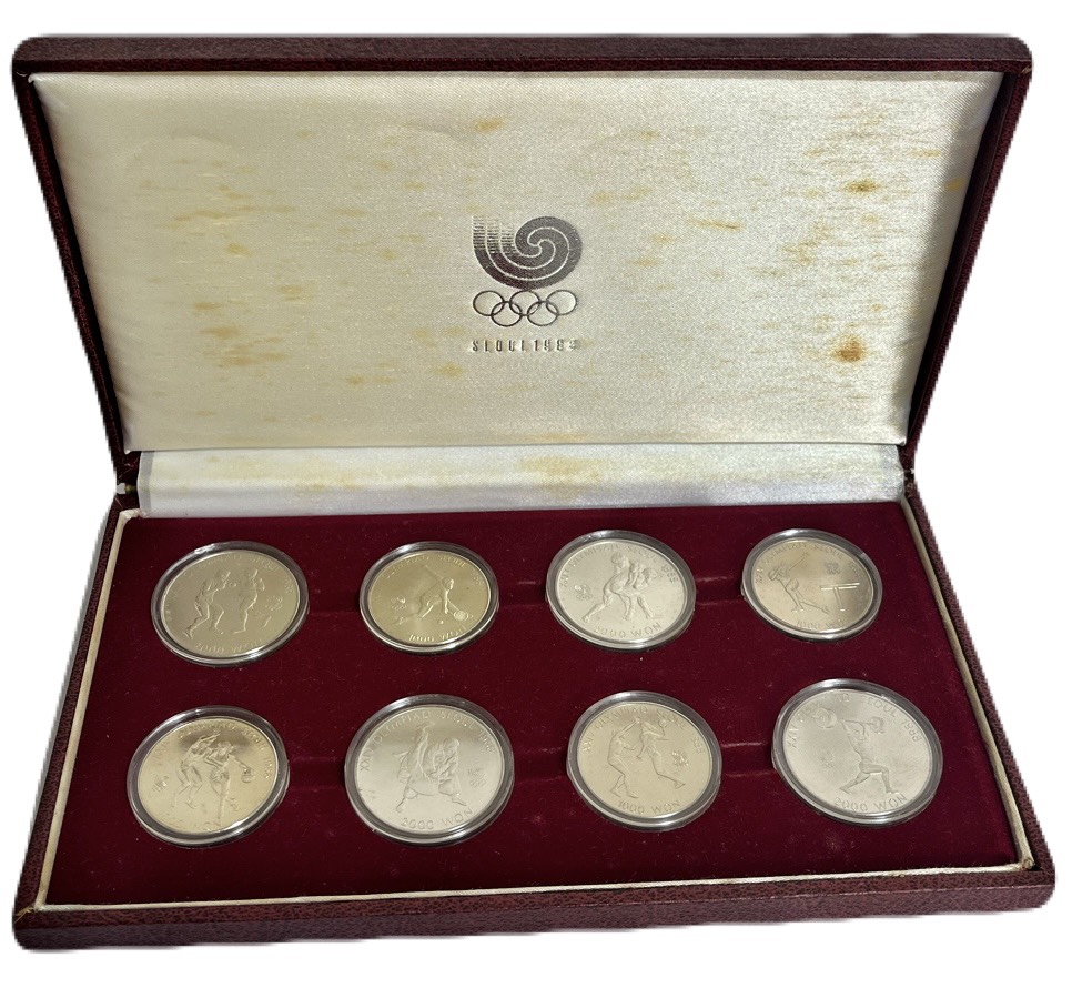 楽天市場】韓国 ソウルオリンピック1988年 2000ウォン・1000ウォン白