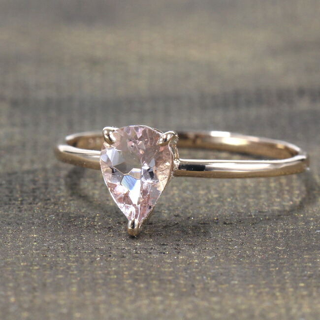 楽天市場】0.4ct モルガナイトリング K18ピンクゴールド K18PG 0.4