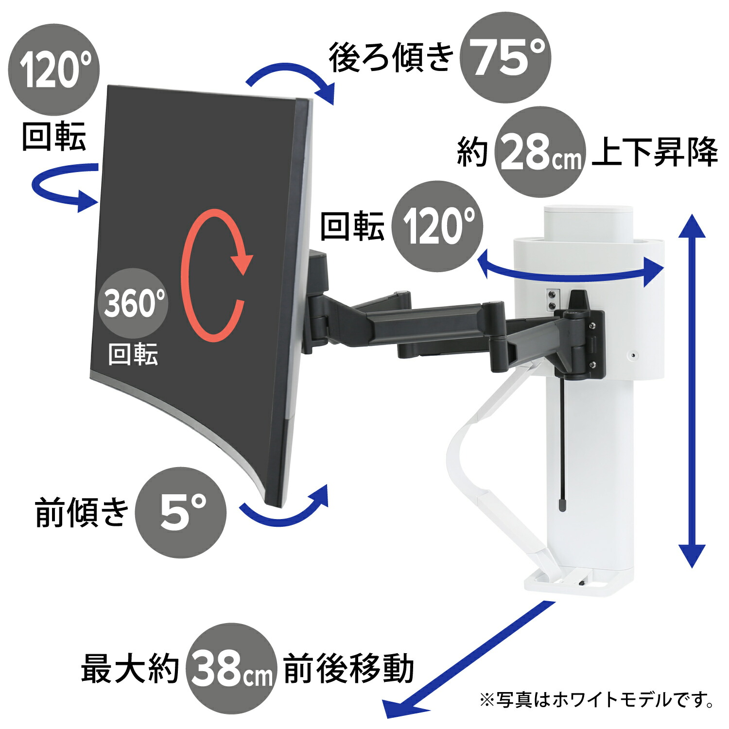 楽天市場】【モニターマウント】エルゴトロン TRACE (トレース