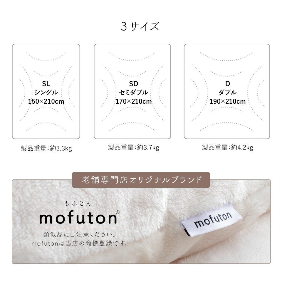 楽天市場】【3/1限定クーポンで11%OFF】mofuton (R) 毛布 と 掛け布団
