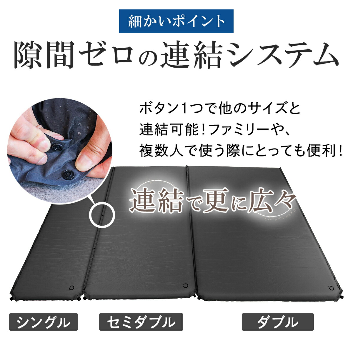 楽天市場】【楽天1位】 車中泊マット セミダブル グレー サンド 5cm厚
