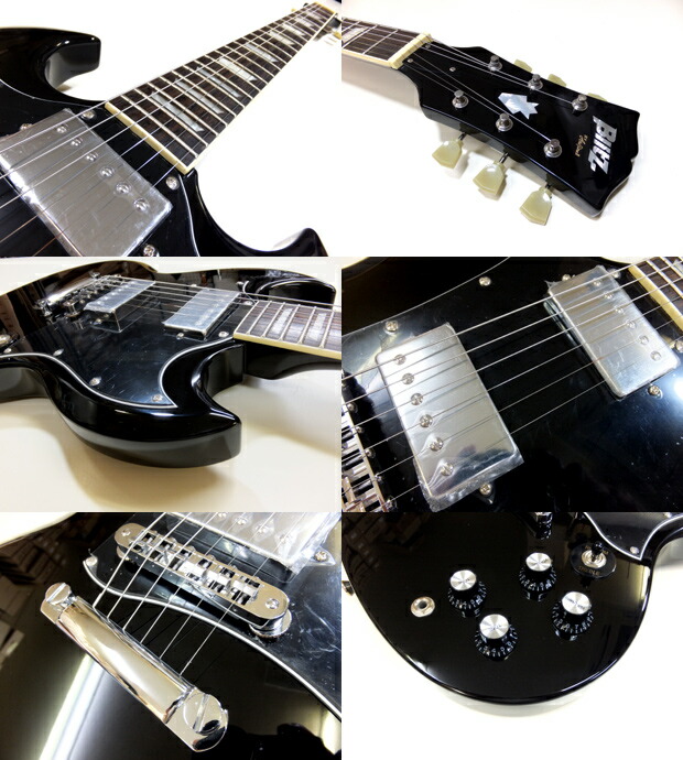 楽天市場】エレキギター 初心者セット BSG-STD/BK SGタイプ 15点入門