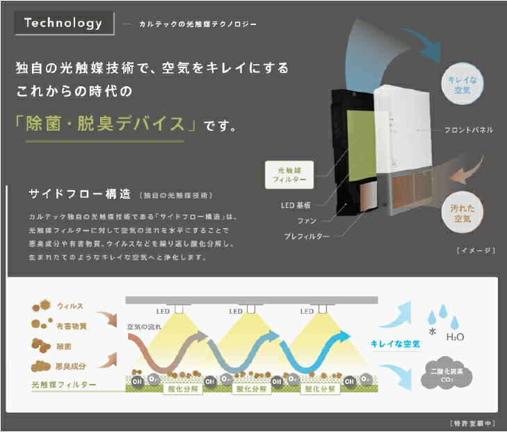 楽天市場】KALTECH カルテック ターンド・ケイ KL-W02 光触媒 除菌