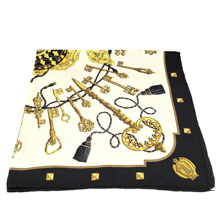 楽天市場】【中古】HERMES(エルメス) カレ90 LES CLES THE KEYS RARE