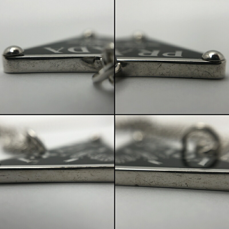 楽天市場】【中古】PRADA（プラダ） 1JCA43 シンボルネックレス Ag925