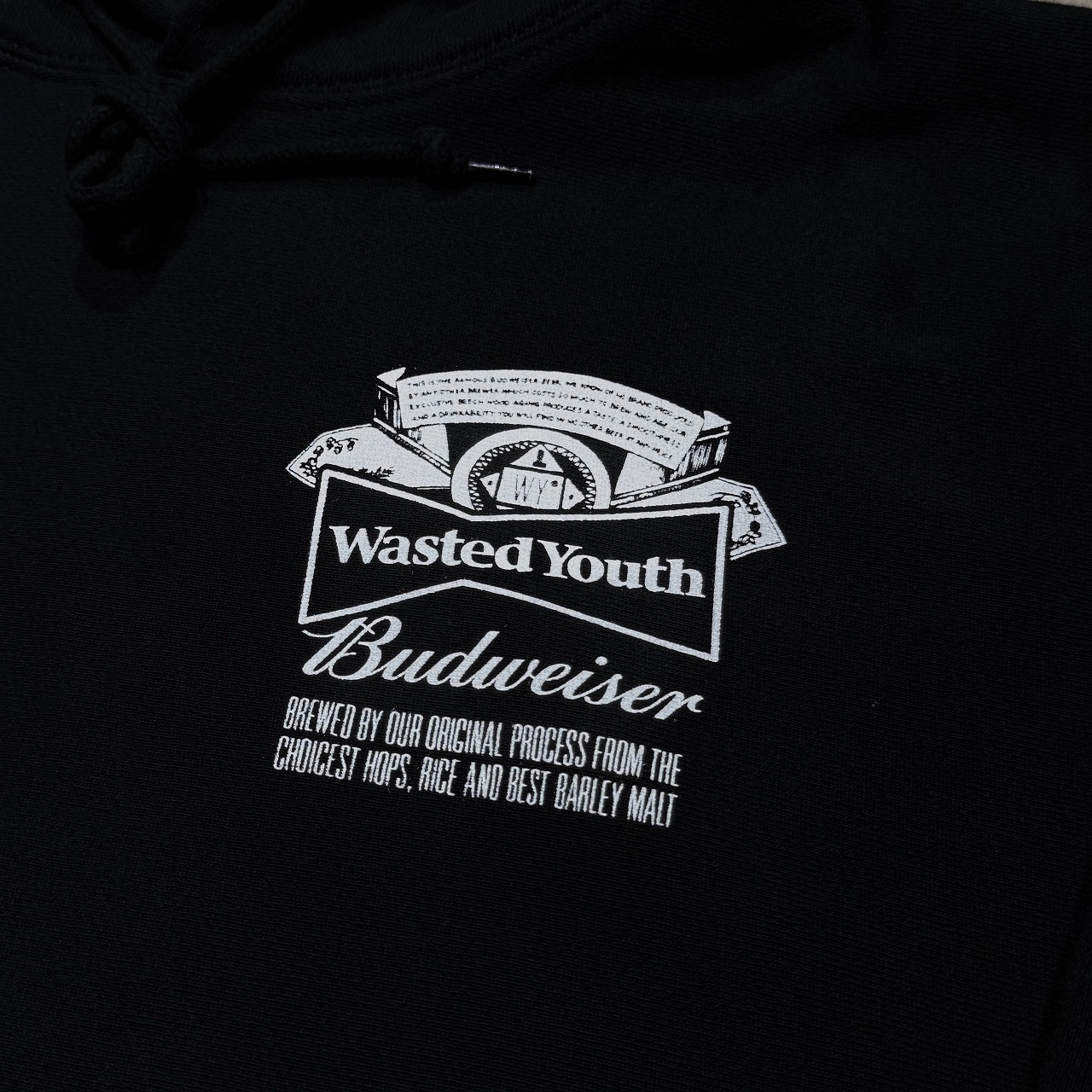 楽天市場】WASTED YOUTH BUDWEISER HOODIE SIZE-L ウェイステッド
