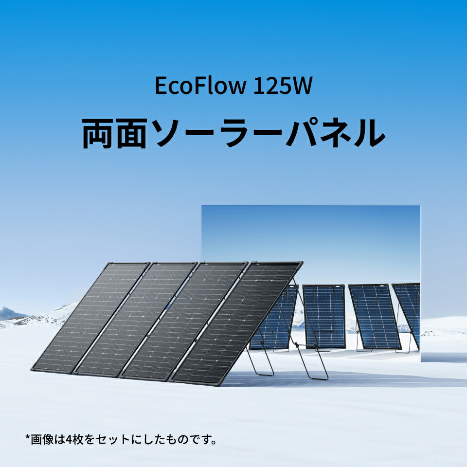 楽天市場】【クーポン利用で21,808円 2/18 00:00〜】EcoFlow 125W 両面