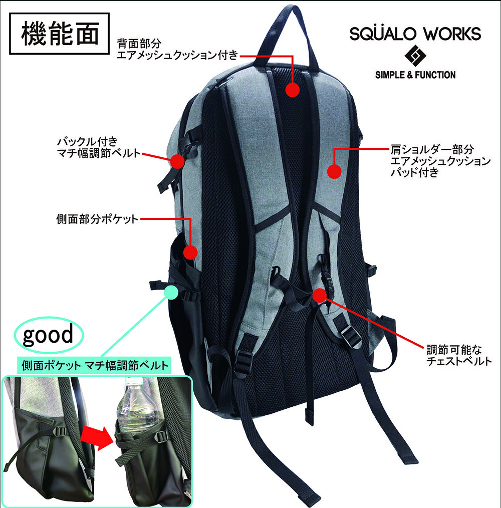 楽天市場】【ふるさと納税】リュックサック グレー 32L MD013GR