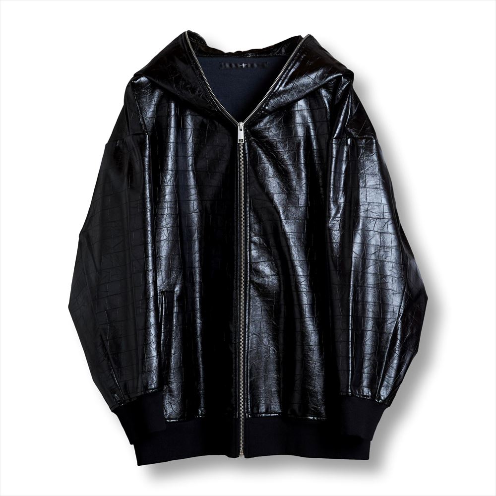 楽天市場】NO ID. ノーアイディー シンセティックレザーフーデッド BLZ