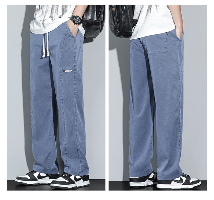 楽天市場】デニムパンツ 接触冷感 やさしい テンセル セミワイドパンツ