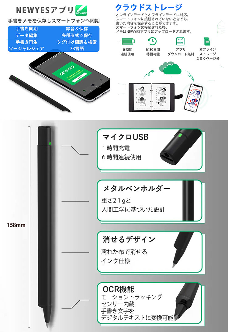 楽天市場】DIGIPEN 5.0 ノートに書くだけでデジタル化｜OCRや検索機能