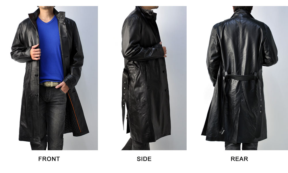 楽天市場】レザーコート メンズ アウター 羊本革 コート ラムレザー