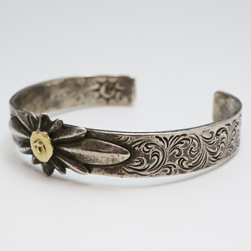 楽天市場】goro's(ゴローズ) オールド物 金メタル付フラワー唐草彫り平