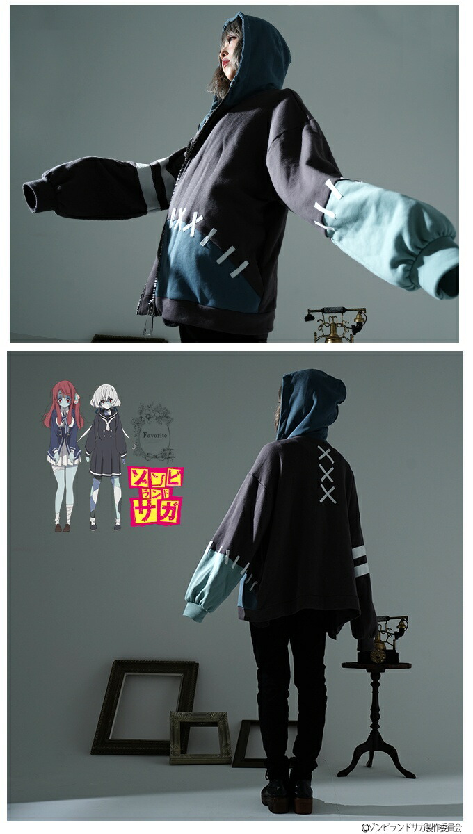 楽天市場】ゾンビランドサガ×Favorite コラボ パーカー ユニセックス