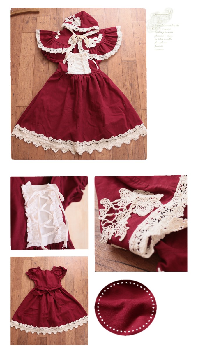 楽天市場】【最短即日出荷】 おでかけ こども 服 赤ずきん ワンピース