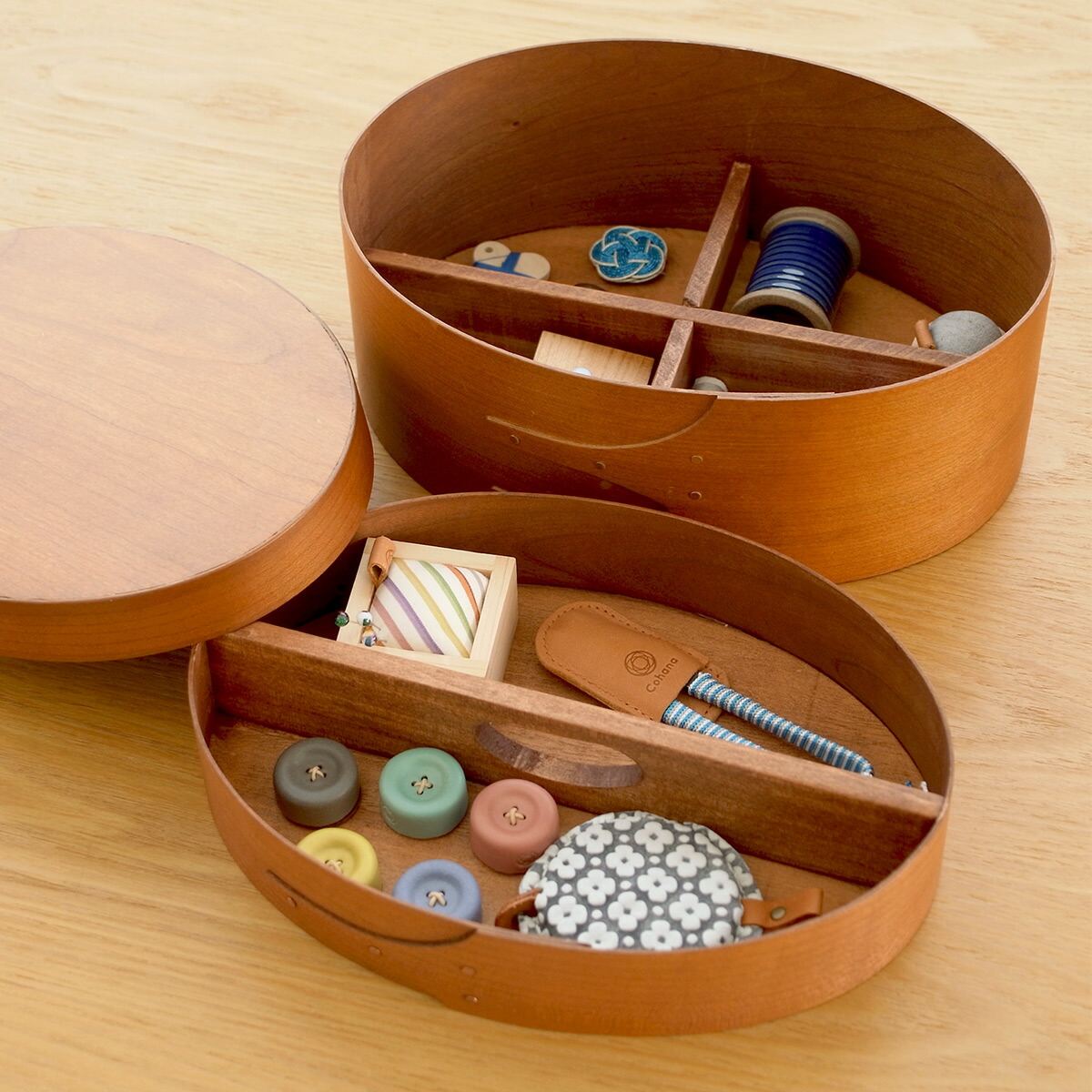 楽天市場】シェーカーボックス ソーイングボックス 裁縫箱 2段 フタ