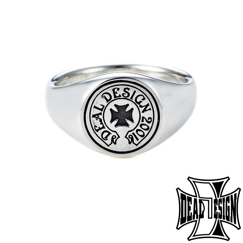 楽天市場】ディールデザイン シルバーリング 925 メンズ シールロゴ