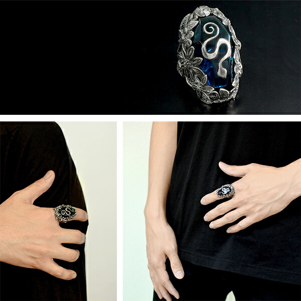 楽天市場】LYLY ERLANDSSON the LYLY red blue シルバー リング 7号