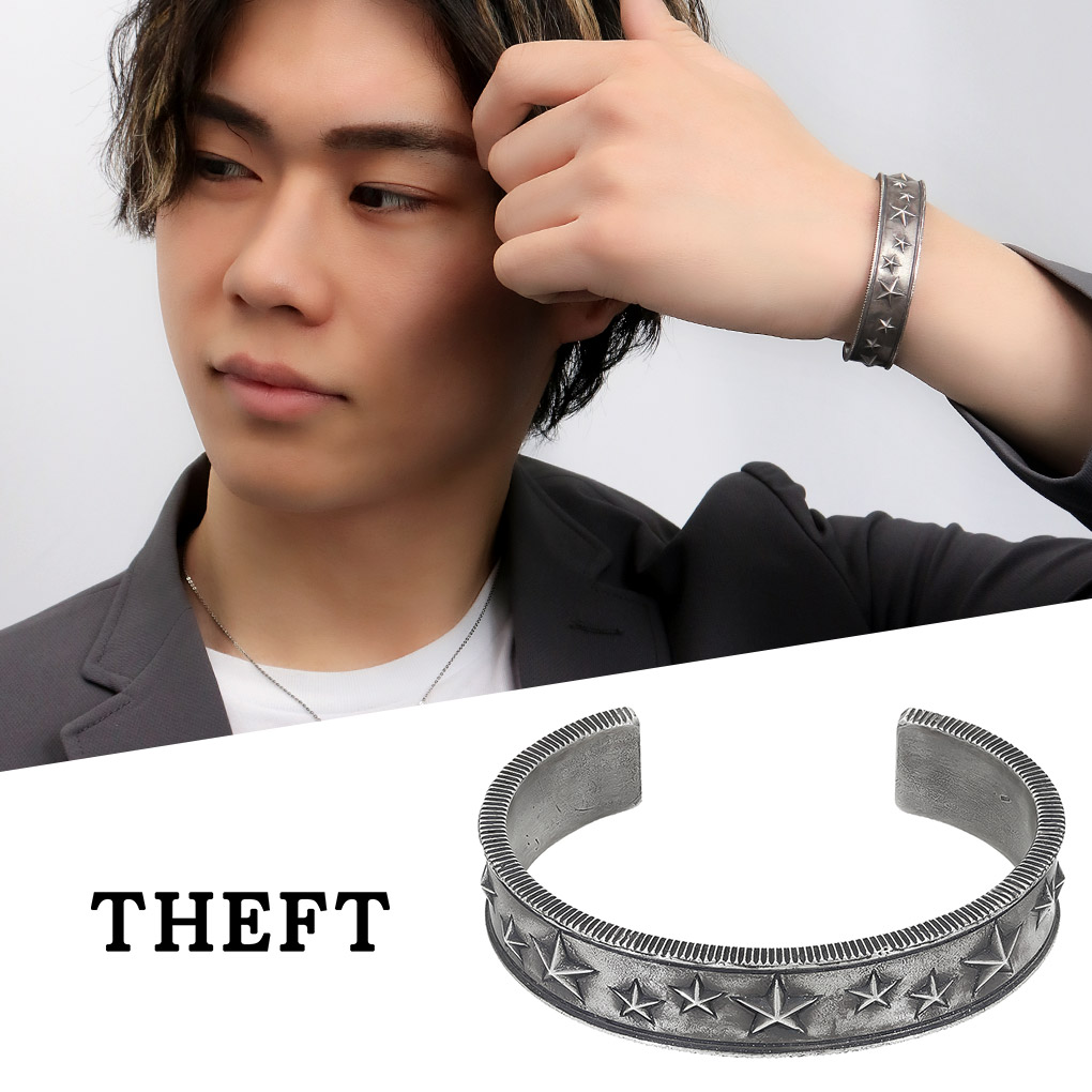 楽天市場】THEFT セフト 星 スター バングル シルバー Star bangle