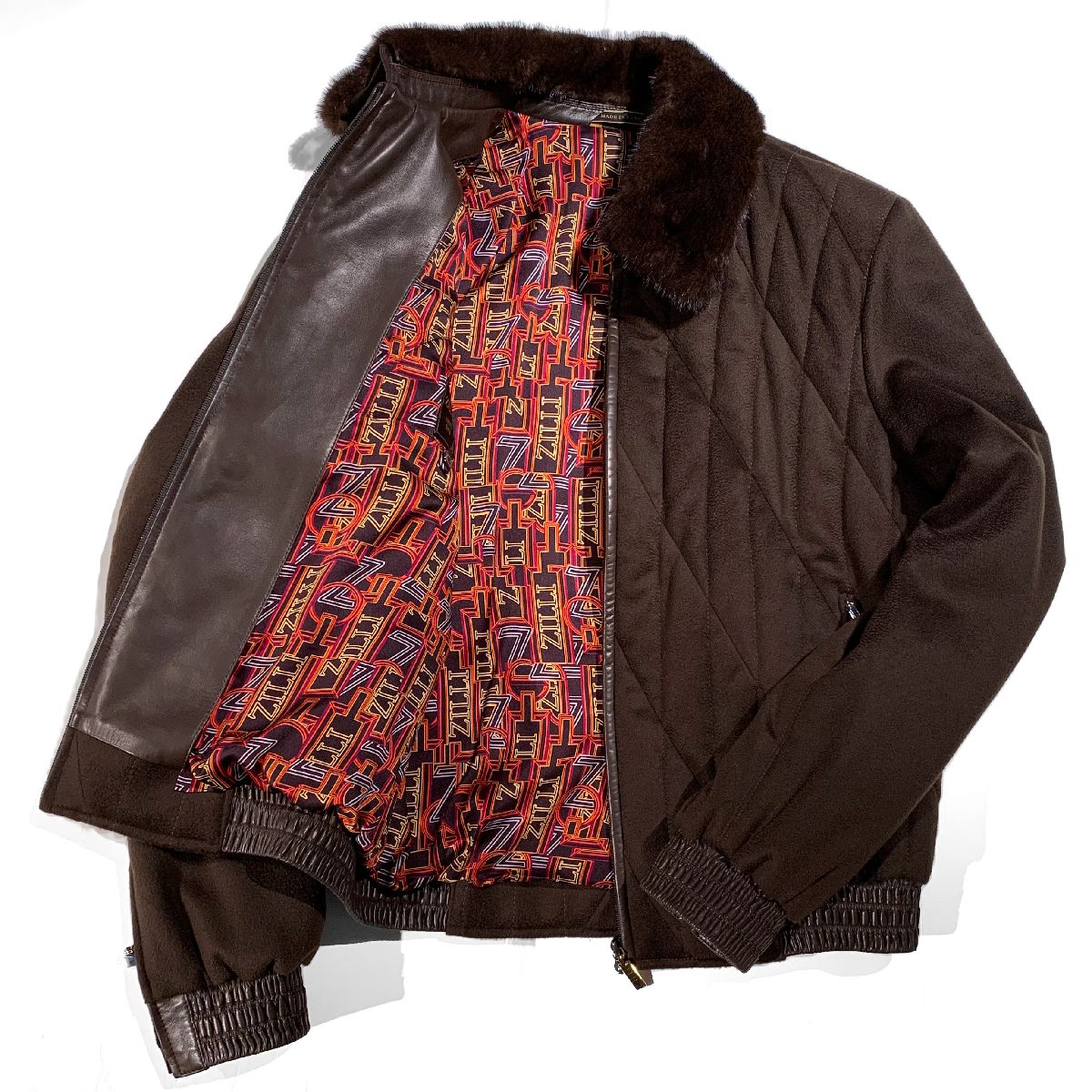 楽天市場】ZILLI (ジリー)ブルゾン カシミヤ ミンクファー ブラウン