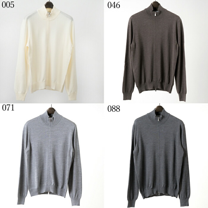 楽天市場】【SALE】GRANSASSO グランサッソ ジップアップ ニット 55144